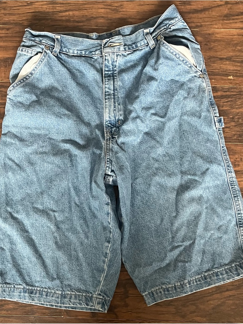 Vintage Men's Light Blue Denim Jean Shorts